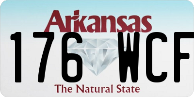 AR license plate 176WCF