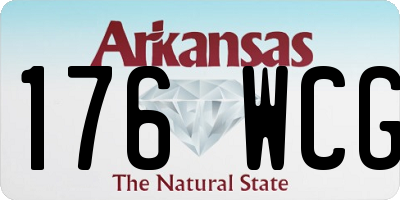 AR license plate 176WCG