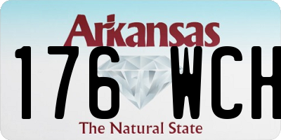 AR license plate 176WCH