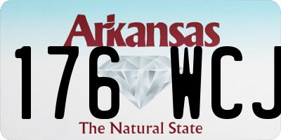 AR license plate 176WCJ