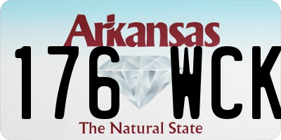 AR license plate 176WCK