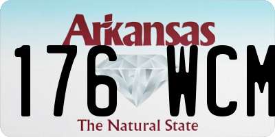 AR license plate 176WCM