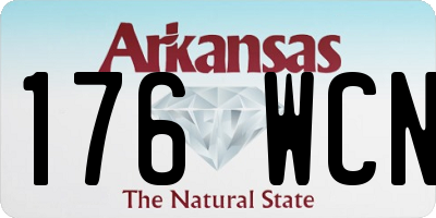 AR license plate 176WCN