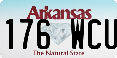 AR license plate 176WCU