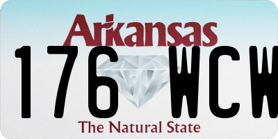 AR license plate 176WCW