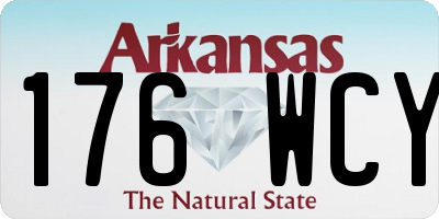 AR license plate 176WCY