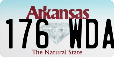 AR license plate 176WDA