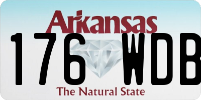 AR license plate 176WDB