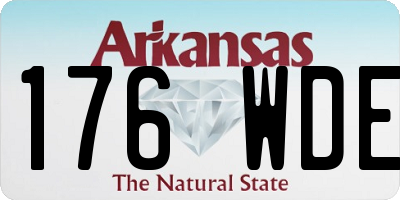 AR license plate 176WDE