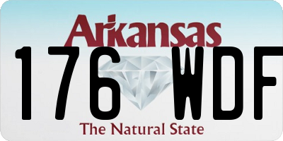 AR license plate 176WDF