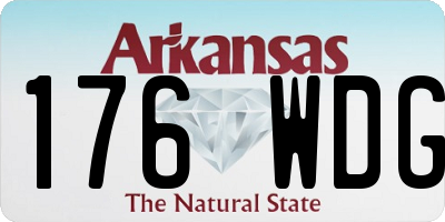 AR license plate 176WDG