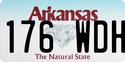 AR license plate 176WDH