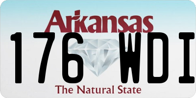 AR license plate 176WDI
