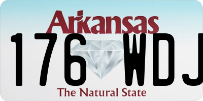 AR license plate 176WDJ