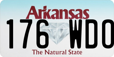 AR license plate 176WDO