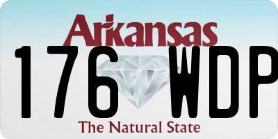 AR license plate 176WDP