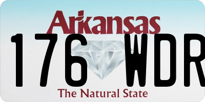 AR license plate 176WDR