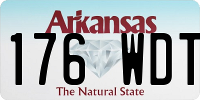 AR license plate 176WDT