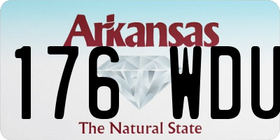 AR license plate 176WDU