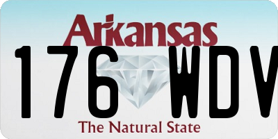 AR license plate 176WDV