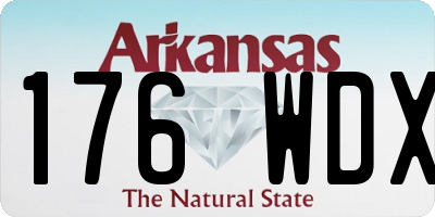 AR license plate 176WDX