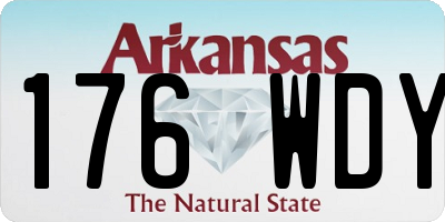 AR license plate 176WDY