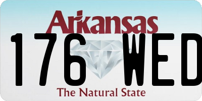 AR license plate 176WED