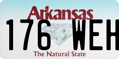AR license plate 176WEH