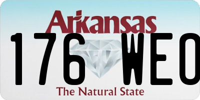 AR license plate 176WEO
