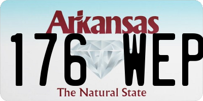AR license plate 176WEP