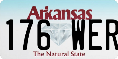 AR license plate 176WER