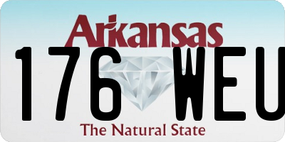 AR license plate 176WEU