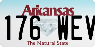 AR license plate 176WEV