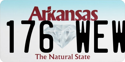 AR license plate 176WEW