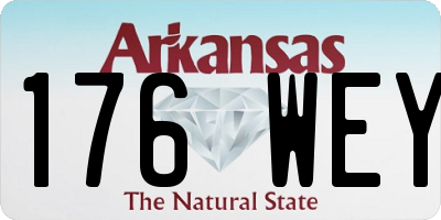 AR license plate 176WEY