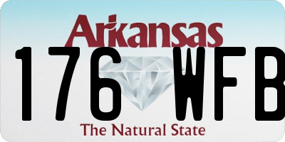 AR license plate 176WFB