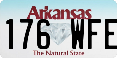AR license plate 176WFE