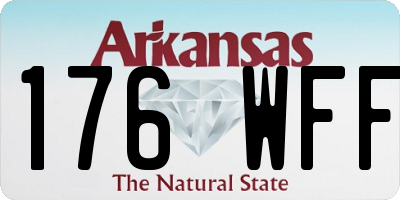 AR license plate 176WFF