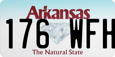 AR license plate 176WFH