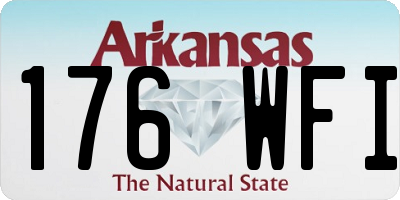 AR license plate 176WFI