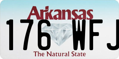 AR license plate 176WFJ