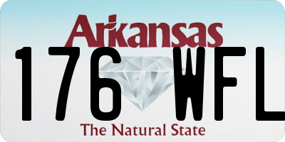 AR license plate 176WFL