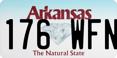 AR license plate 176WFN