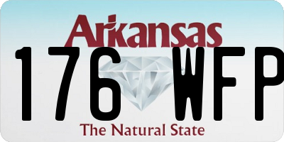 AR license plate 176WFP