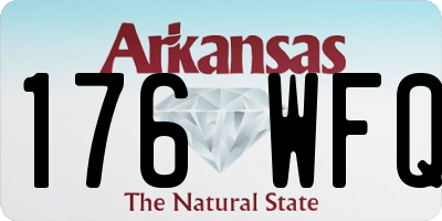 AR license plate 176WFQ