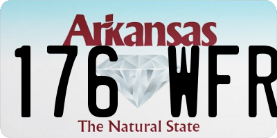 AR license plate 176WFR