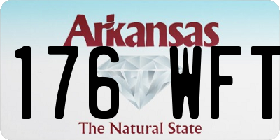AR license plate 176WFT