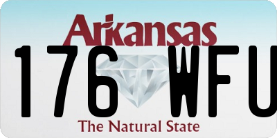 AR license plate 176WFU