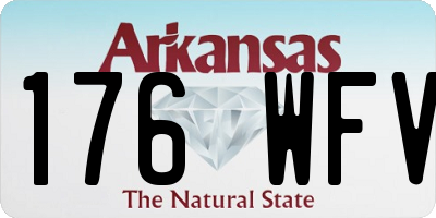 AR license plate 176WFV