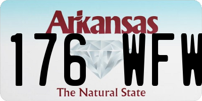 AR license plate 176WFW